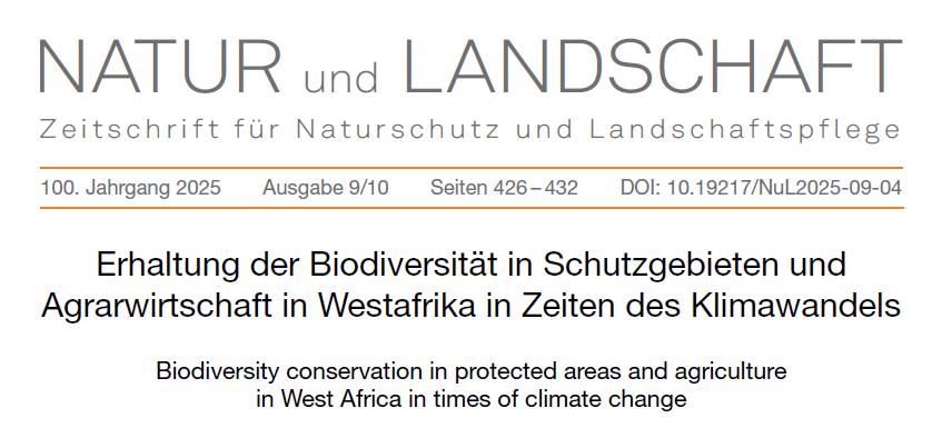New study on the conservation of biodiversity in West Africa ...